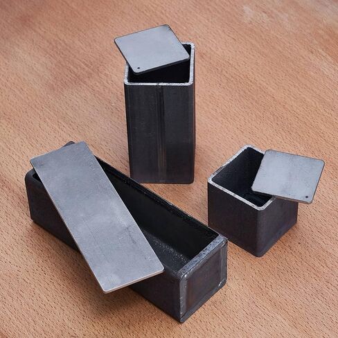 6 Pack Multi-Size Multi-Shaped Can For Canister Damascus Steel Tube Stock Blanks Knife Making Forging,The Perfect Knife Making Steel Accessories for Professional Use and Hobbyist Use in Kuwait