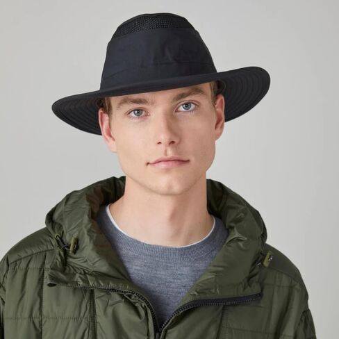 Tilley Standard LTM6 Airflo Broad Brim Recycled, Black, 7 3/4 in Saudi Arabia