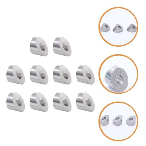 10pcs Stainless Steel Angle Beveled Washers Cable Railing Kit Hardware for Decks Staircases Corrosion-Resistant Wire Rope Washers Compatible with Wood Steel Aluminum Posts in Saudi Arabia