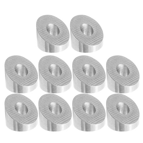 10Pcs 30 Degree Stainless Steel Beveled Angle Washers for Cable Railing Deck Kit Metal Stair Rail Spacers Compatible with Outdoor Balustrade Posts in Saudi Arabia