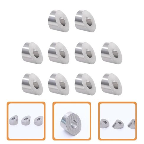 10Pcs 30 Degree Stainless Steel Beveled Angle Washers for Cable Railing Deck Kit Metal Stair Rail Spacers Compatible with Outdoor Balustrade Posts in Saudi Arabia