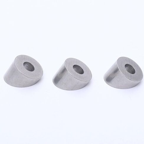 8Pcs Stainless Steel Beveled Washers 1/4 Inch Angle Cable Railing Bracket Kit Protective Sleeves for Stair Railing Hardware Installation in Kuwait