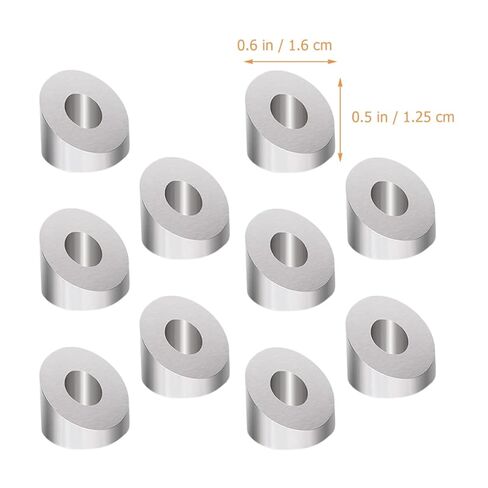 10Pcs 1/4 Inch Stainless Steel Angle Beveled Washers 30 Degree Double-Sided Metal Washers for Cable Railing Kit and Stair Railing Hardware in Saudi Arabia
