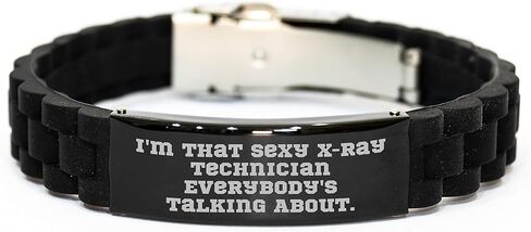 Funny X-Ray Technician Gifts for Men from Friends - Glide lock Clasp Bracelet Birthday Unique in Saudi Arabia