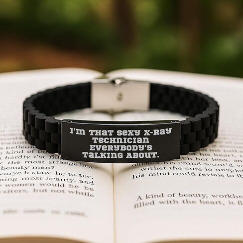 Funny X-Ray Technician Gifts for Men from Friends - Glide lock Clasp Bracelet Birthday Unique in Saudi Arabia