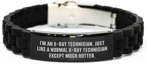 Funny X-Ray Technician Gifts for Men - Birthday Unique Gifts from Friends - Glide lock Clasp Bracelet Hot X-Ray Gift in Saudi Arabia