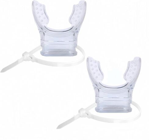 PWind Silicone Snorkel Mouthpiece Soft Comfortable Spare Replacement Scuba Diving Mouthpiece for Regulators with Regulator Tie Fits Most Standard Regulators in Kuwait