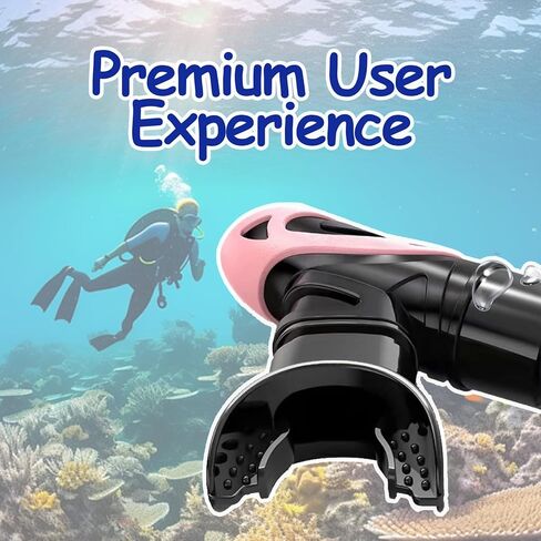 PWind Silicone Snorkel Mouthpiece Soft Comfortable Spare Replacement Scuba Diving Mouthpiece for Regulators with Regulator Tie Fits Most Standard Regulators in Saudi Arabia