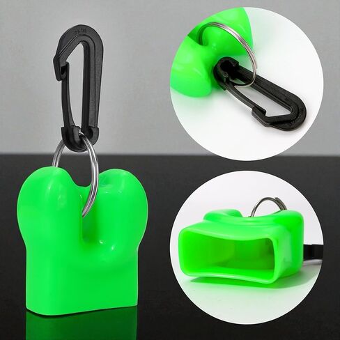 Scuba Regulator Mouthpiece Cover with Clip for Diving & Snorkeling, Protect Against Dirt Sand Debris, Easy to Attach Remove, Ideal Dive Gear Accessory PVC Octopus Holder Retainer Dust Protector Cap in Kuwait