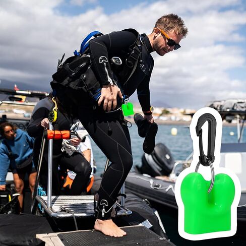 Scuba Regulator Mouthpiece Cover with Clip for Diving & Snorkeling, Protect Against Dirt Sand Debris, Easy to Attach Remove, Ideal Dive Gear Accessory PVC Octopus Holder Retainer Dust Protector Cap in Kuwait