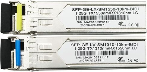 وحدة SFP الضوئية 1.25G منفذ جيجابت أحادي الوضع من الألياف LC واحد متوافق مع H3C ومعدات التبديل الأخرى in Kuwait