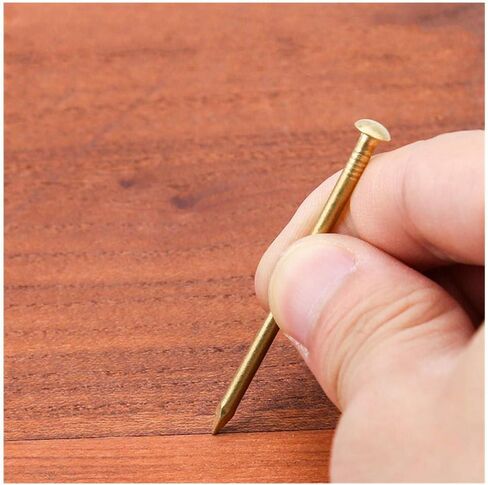 Hardware Nails,concrete nail, Pure Copper Nails, Round Head Shape Household Antique Sofa Decoration Woodworking, 250g-40mm Bronze(20mm Copper Bright) in Saudi Arabia