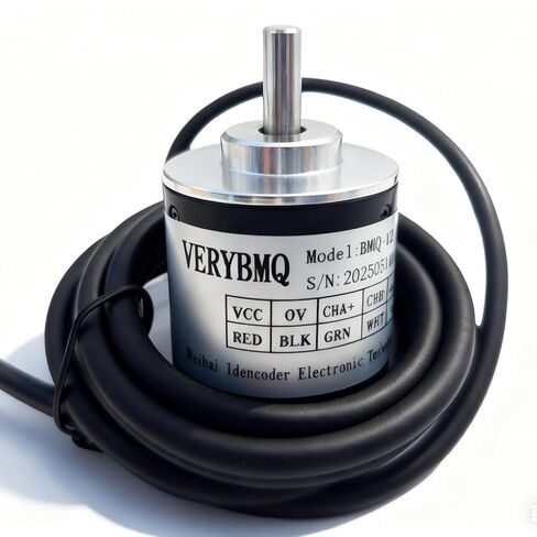 Incremental Magnetic Rotary Encoder, 38mm OD 6mm Shaft, ABZ Push-Pull Output, 100/400 / 600 PPR, Compact Encoder for CNC, Robotics, Automation (100PPR) in Saudi Arabia