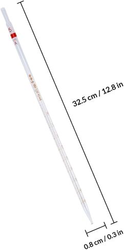 Artibetter 4pcs 5ml Glass Measuring Pipettes with Graduation Rings Laboratory Experimental Liquid Transferring Straws for Chemical Use in Saudi Arabia