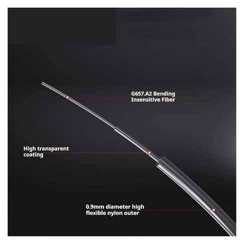 SC/UPC Invisible Cable Fiber Optic Patch Cord Single Mode G657A2 Bend Insensitive 0.9mm Diameter 1000 Mbps(30 Meter) in Saudi Arabia