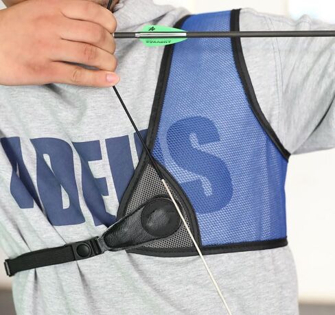 1 pcs Archery Chest Guard Adjustable Belt and Buckles Shooting Bow Chest Protective Nylon Mesh Chest Protector in Saudi Arabia