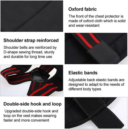 Kick Boxing Karate Chest Protector Guard Vest,Children Adults Karate Sports Wear Chest Shoulder Protector Protection Vest Black Waistcoat Chest Protector Chest Protector in Saudi Arabia