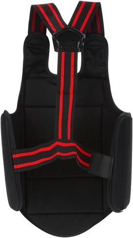 Kick Boxing Karate Chest Protector Guard Vest,Children Adults Karate Sports Wear Chest Shoulder Protector Protection Vest Black Waistcoat Chest Protector Chest Protector in Saudi Arabia