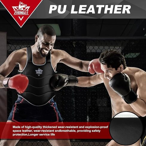 Boxing Body Protector, Adjustable MMA Taekwondo Muay Thai Chest Protector in Saudi Arabia