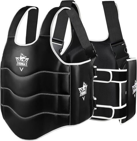 Boxing Body Protector, Adjustable MMA Taekwondo Muay Thai Chest Protector in Saudi Arabia