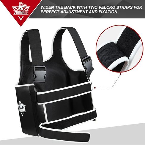 Boxing Body Protector, Adjustable MMA Taekwondo Muay Thai Chest Protector in Saudi Arabia