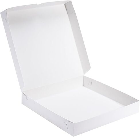 Thin White Pizza Box-7x7x1.6 Inch 20 Pack Disposable Small Pizza Boxes,White Pizza Boxes for Cookie,Mini Pies, Party Favors and Crafts in Kuwait