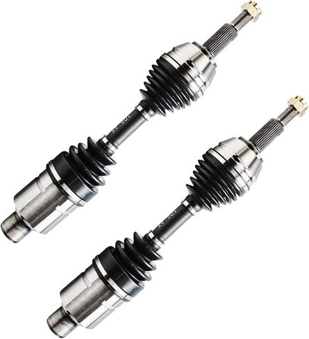 Detroit Axle - 4WD Front 2pc CV Axles for Chevy GMC Silverado Sierra 1500HD 2500 3500 HD 2500HD 3500HD Yukon K1500 Suburban Hummer H2 [8 Lugs], 2 CV Axle Shafts Assembly Replacement in Kuwait