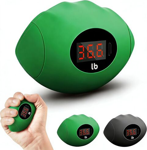 جهاز اختبار قوة القبضة، مدرب قوة القبضة الرقمي مع صوت مبهج، أشرطة التقدم، مقوي قبضة اليد يصل إلى 220 رطل، مقوي الساعد، لعبة اللياقة البدنية، كرات الضغط للبالغين والأطفال in Kuwait