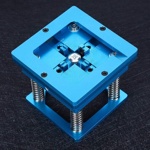 Reballing Station Aluminum Alloy Universal Ball Rework Table Tin Planting Blue with Handle for Mobile Phone Chip Repair and Soldering Industrial Accessory in Saudi Arabia