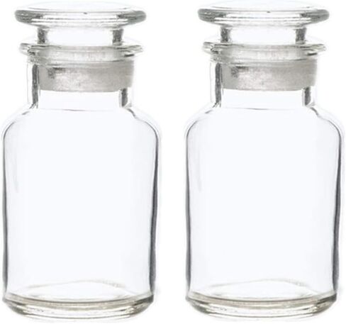 60ml Laboratory Glass Reagent Bottle,Wide Mouth,With/Glass Ground Stopper in Saudi Arabia