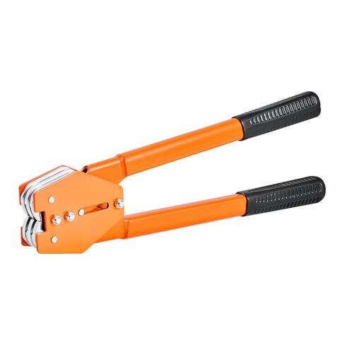 مجموعة ربط الربط من VEVOR، أداة إغلاق ربط شديدة التحمل مع شريط PET بطول 1000 قدم، 300 سدادة معدنية، مجموعة أدوات تغليف يدوية من البلاستيك للمستودع/الشحن/النقل/المنزل، برتقالي in Kuwait