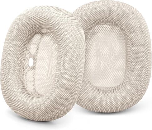 GEVO Upgraded Ear Cushions Replacement Earpads for 2024 New Apple AirPods Max Headphones, Mesh Fabric Ear Pads Cover with Memory Foam and Magnet for AirPods Max Fresh Color (Starlight) in Kuwait