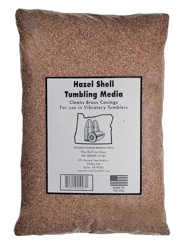 Hazelnut Shell Abrasive Media 18/40 - Hazel Shell Tumbling Brass Cleaning Media - 10 lbs. - Use in Vibratory or Rotary Tumblers in Saudi Arabia