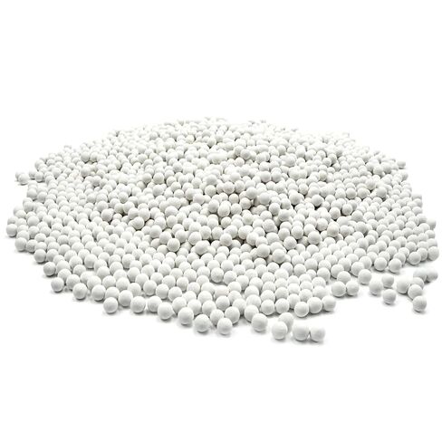 8 Pounds Rock 8mm Tumbling Filler Media, Reusable Ceramic Pellets Media Small White Rock Tumbling Ball for Tumbler Grit, Stone Polisher, Protects Rocks, 3/10" in Kuwait