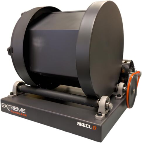 Rebel 17 Ammo Brass Tumbler: 17 lb Commercial Grade Rotary Case Cleaner, Stainless Steel Drum, 40 RPM High Speed Unit for Ammo Reloading in Saudi Arabia