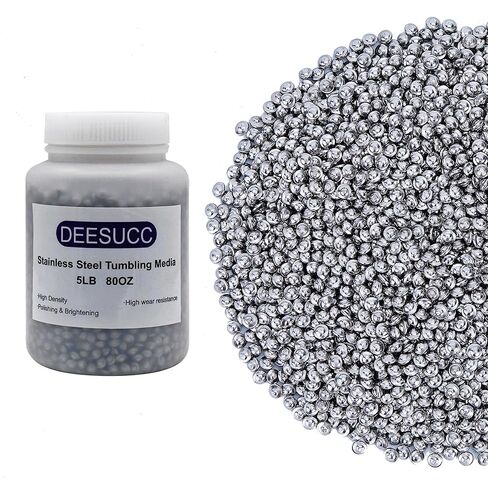 5LBS Stainless Steel Tumbling Media for Jewelers Steel Shot Tumbler Finishing Mix 5LBS in Kuwait
