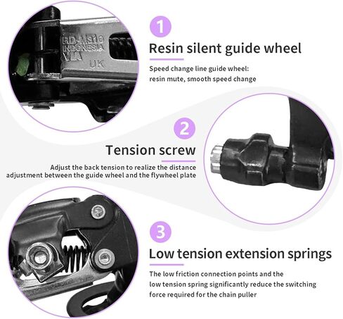 Altus RD-M310 Rear Derailleur 7/8 Speed Bike Rear Derailleur Direct Mount for Mountain Bike Road Bike Most Models in Kuwait