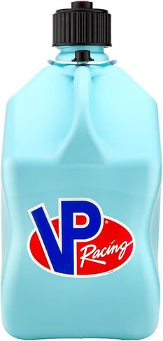 VP Racing 3632-CA, 5.5-Gallon Square Motorsport Jug Sky w/ 14" Deluxe Hose Close-Trimmed Cap and Neck for Tight Seal (2 Pack) in Saudi Arabia