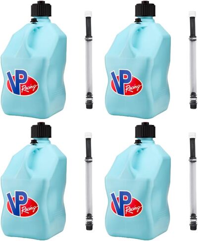 VP Racing 3632-CA، إبريق رياضة السيارات المربع سعة 5.5 جالون مع غطاء ورقبة بخرطوم فاخر مقاس 14 بوصة لإغلاق محكم (4 عبوات) in Saudi Arabia