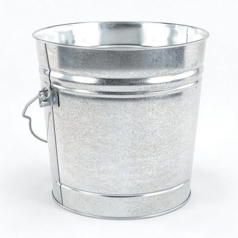 6-Gallon Galvanized Steel Locking Lid Storage Can, Heavy Duty Rodent & Rust Resistant Metal Bin with Wire Handle, Dry Storage for Pet Food Bird Feed Charcoal, 2026 Home Outdoor Essential in Saudi Arabia