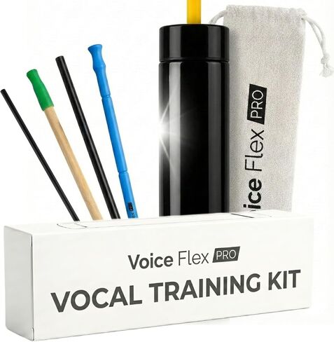 القش الصوتي للتدريب الصوتي - مدرب صوتي متعدد الأحجام للغناء مع كوب الماء الفقاعي - أداة تمرين التنفس SOVT لتوسيع النطاق وتقليل الإجهاد - مجموعة تدريب احترافية in Kuwait