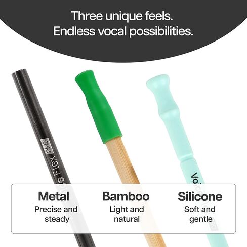 القش الصوتي للتدريب الصوتي - مدرب صوتي متعدد الأحجام للغناء مع كوب الماء الفقاعي - أداة تمرين التنفس SOVT لتوسيع النطاق وتقليل الإجهاد - مجموعة تدريب احترافية in Kuwait