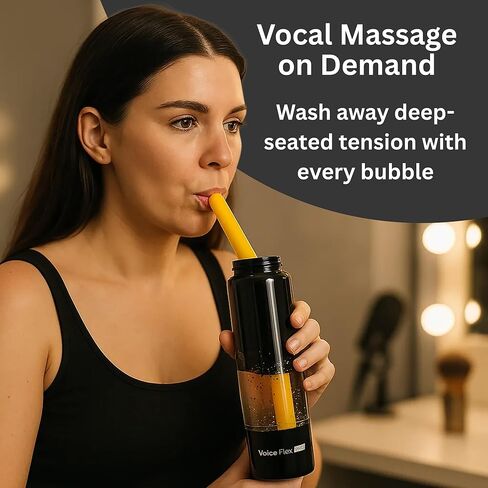 القش الصوتي للتدريب الصوتي - مدرب صوتي متعدد الأحجام للغناء مع كوب الماء الفقاعي - أداة تمرين التنفس SOVT لتوسيع النطاق وتقليل الإجهاد - مجموعة تدريب احترافية in Kuwait