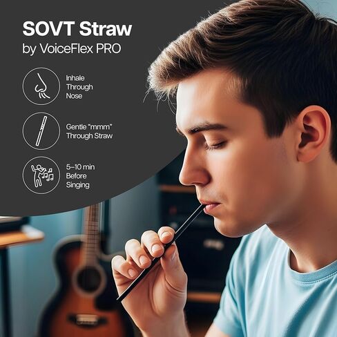 القش الصوتي للتدريب الصوتي - مدرب صوتي متعدد الأحجام للغناء مع كوب الماء الفقاعي - أداة تمرين التنفس SOVT لتوسيع النطاق وتقليل الإجهاد - مجموعة تدريب احترافية in Kuwait