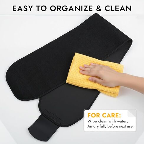 مدرب الخصر Dizokzio للنساء والرجال، حزام العرق من النيوبرين لتشذيب الخصر، لفافة المعدة قابلة للتعديل للتمرين والتدريب in Kuwait