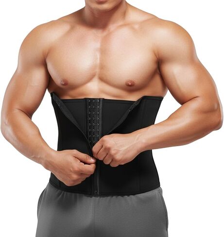 Waist Trainer for Men mens Shapewear Waist Trimmer for Men Corset Sweat Body Shaper Girdle Tummy Control Stomach Wrap in Saudi Arabia