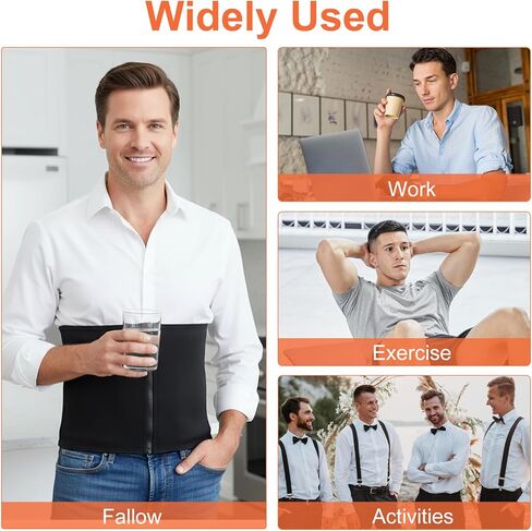 Waist Trainer for Men mens Shapewear Waist Trimmer for Men Corset Sweat Body Shaper Girdle Tummy Control Stomach Wrap in Saudi Arabia