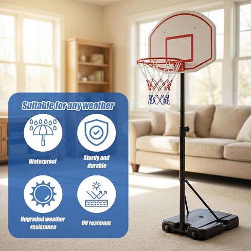 2 Pack Basketball Nets Replacement 8 Loops Basketball Hoop Net for Indoor and Outdoor in Saudi Arabia