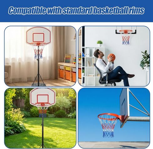 2 Pack Basketball Nets Replacement 8 Loops Basketball Hoop Net for Indoor and Outdoor in Saudi Arabia