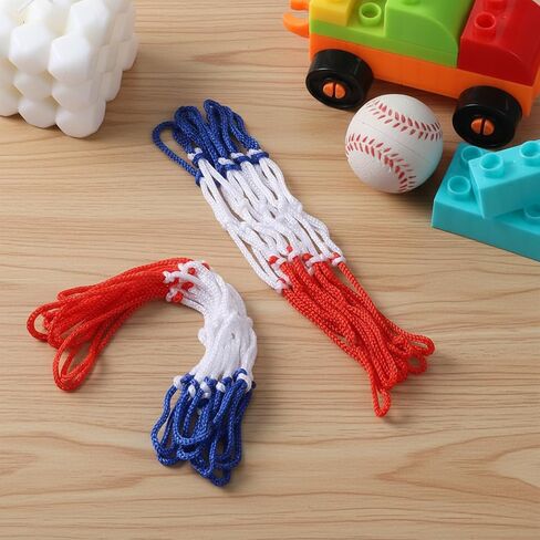 2Pcs Mini Basketball Net Replacement, 8 Loops Basketball Net Small Replacement Net for Indoor Door Room Walls, Vibrant Color in Saudi Arabia